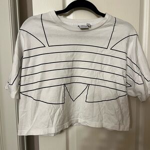 White Graphic Women's Top
